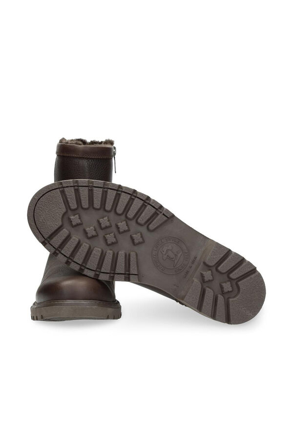 Panama Jack Bota de hombre en piel Marr&oacute;n oscuro