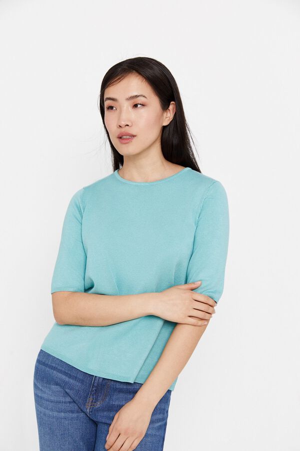 Cortefiel Camisola manga curta Verde