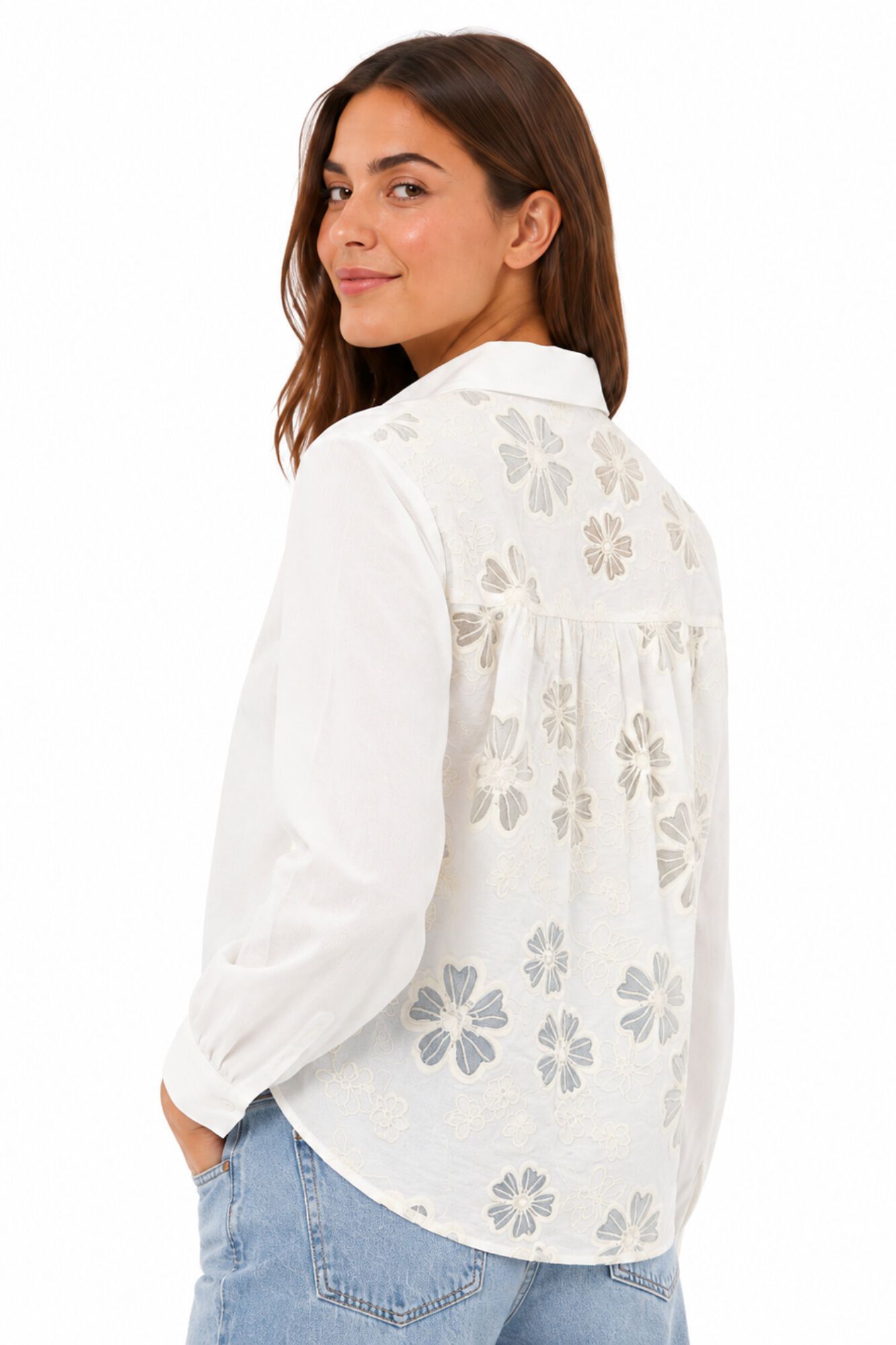 Object Camisa com costas bordadas