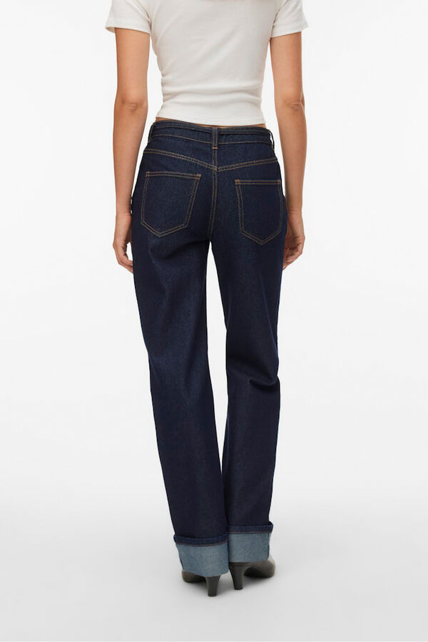Vero Moda Jeans largos com bainha virada Azul