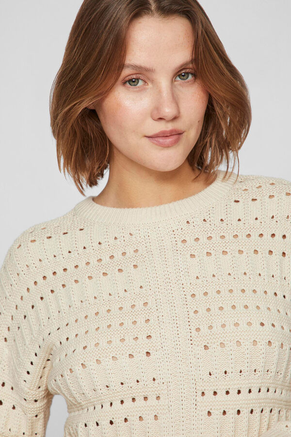 Vila Camisola de malha Cinzento