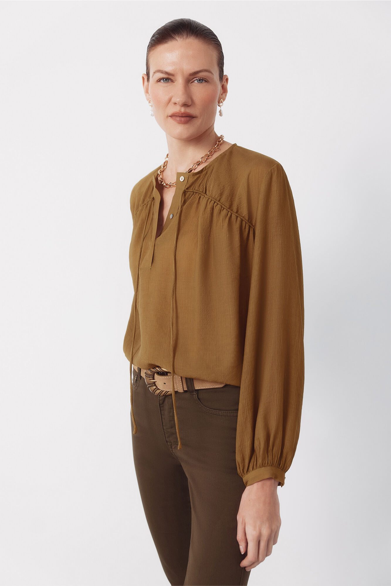 Cortefiel Blusa cord&oacute;n