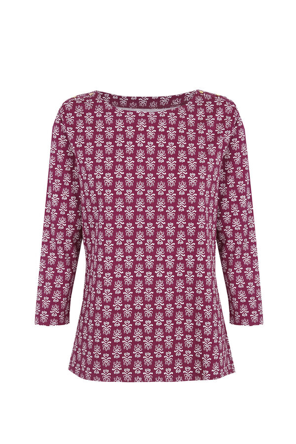 Cortefiel Camiseta b&aacute;sica escote barco Multicolor