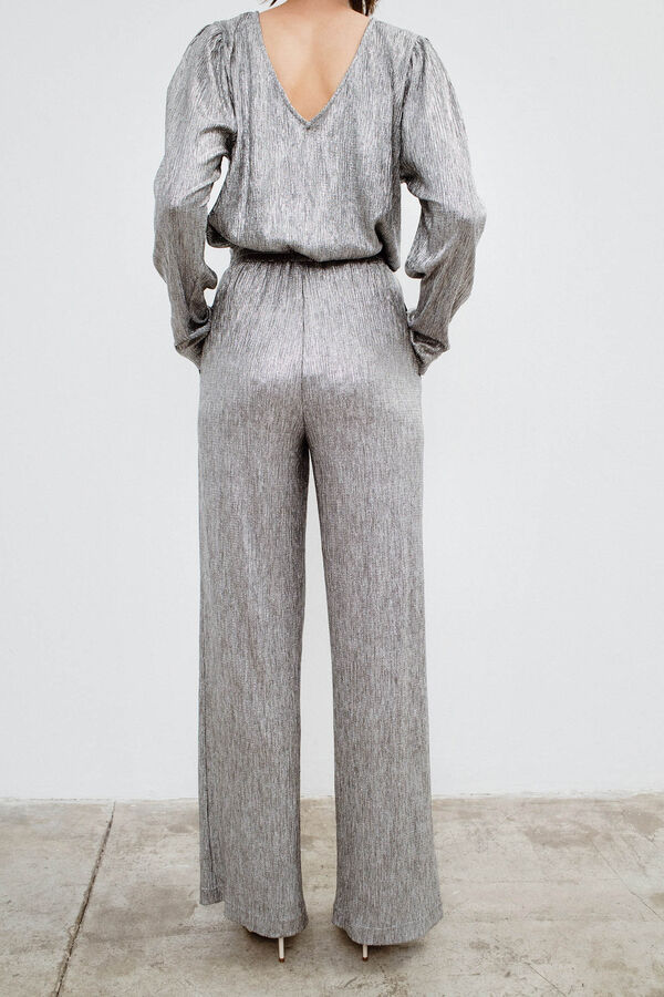 Object Calças metálicas elásticas Cinzento