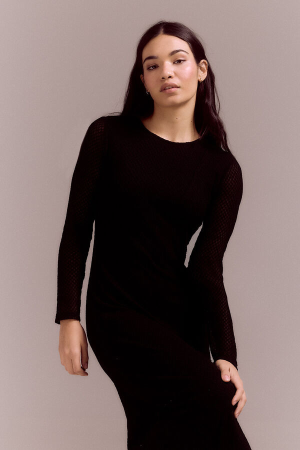 Slowlove Vestido estruturado Preto