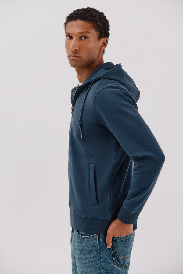 Cortefiel C&aacute;rdigan con capucha Azul marino