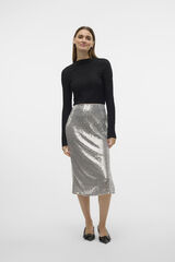 Vero Moda Falda midi de lentejuelas Gris