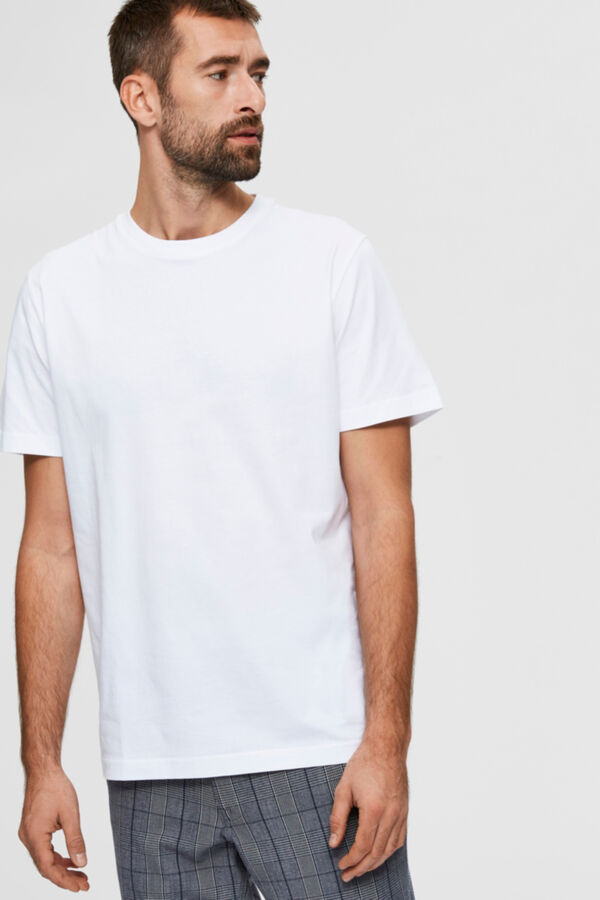 Cortefiel T-shirt 100% algodão orgânico Branco