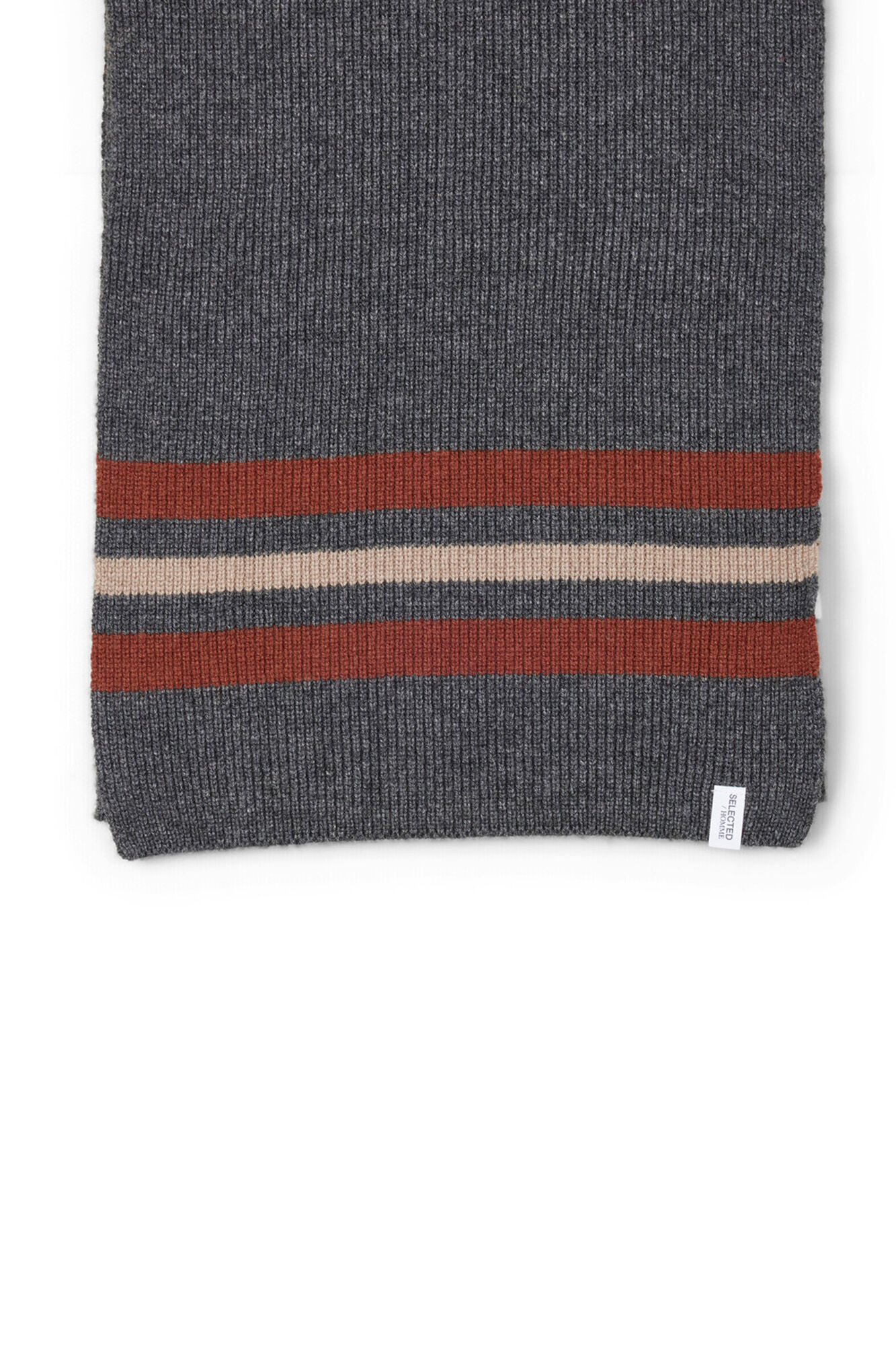 Selected Cachecol leve de l&atilde; e cashmere com detalhe