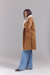 Slowlove Sobretudo dupla face Castanho