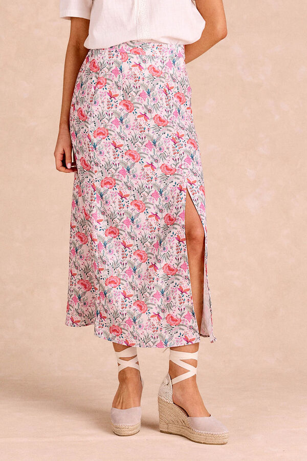 Pol&iacute;n Et Moi Falda larga flores Aine Arena
