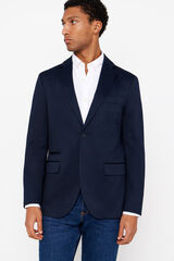 Cortefiel Americana de punto Azul marino