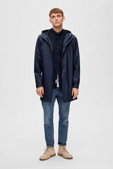 Selected Chubasquero impermeable con capucha Gris oscuro