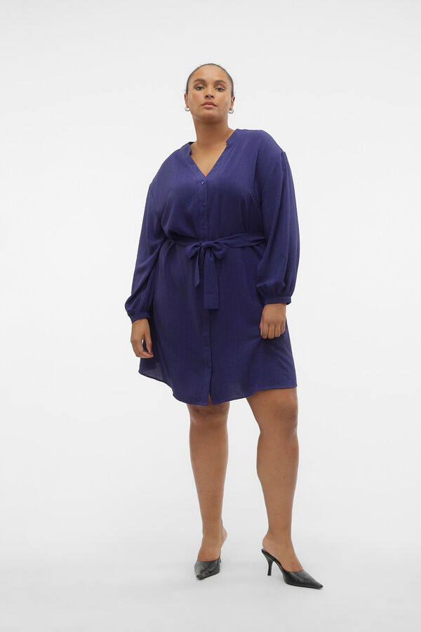 Vero Moda Curve Vestido curto de tamanho grande Azul