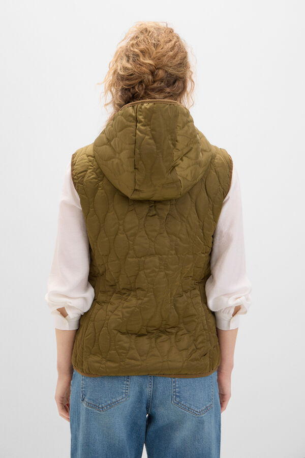 Cortefiel Colete ultrafino acolchoado Verde