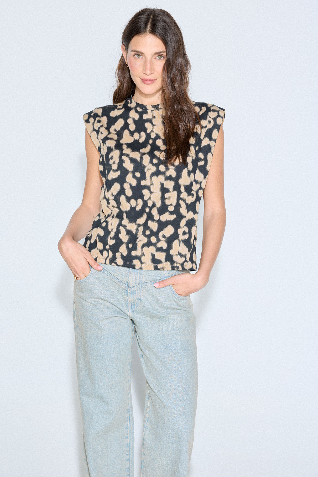 Slowlove Camiseta estampado leopardo