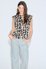 Slowlove Camiseta estampado leopardo Estampado gris