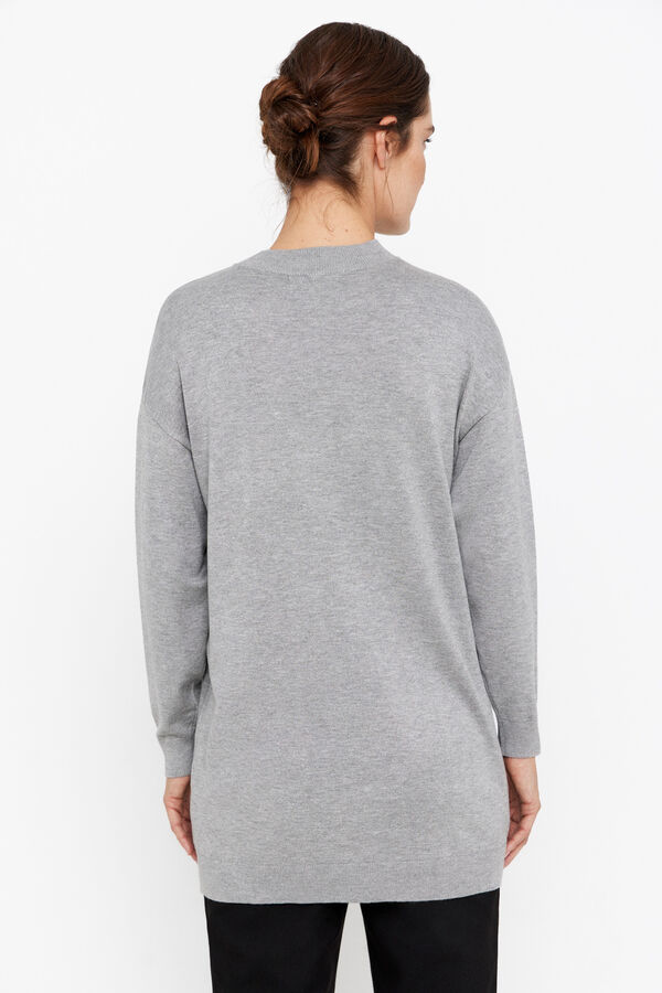 Cortefiel Jersey fino largo Gris