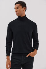 Cortefiel Jersey algod&oacute;n cashmere cuello alto Negro