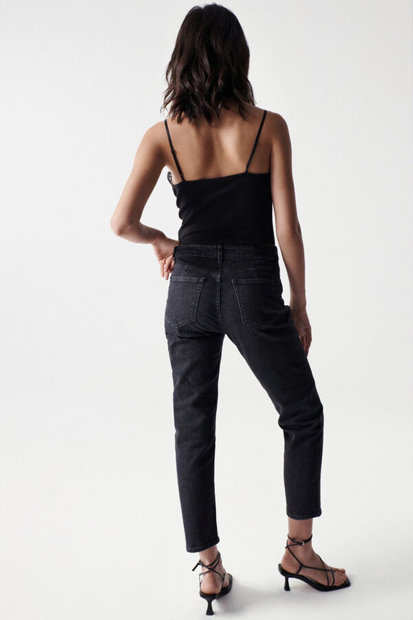 Salsa Jeans Jeans true cropped slim pretos Preto