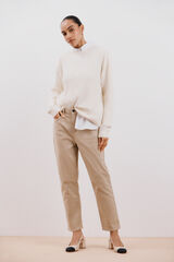 Cortefiel Jeans Mom Castanho