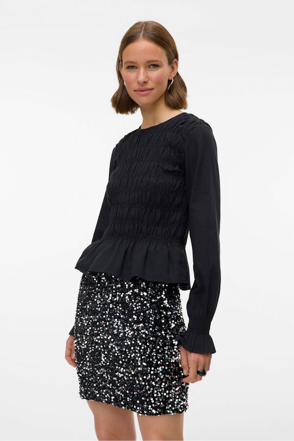 Vero Moda Falda corta lentejuelas Negro