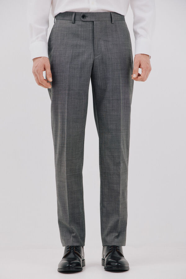 Cortefiel Cal&ccedil;a cinza slim fit Cinzento