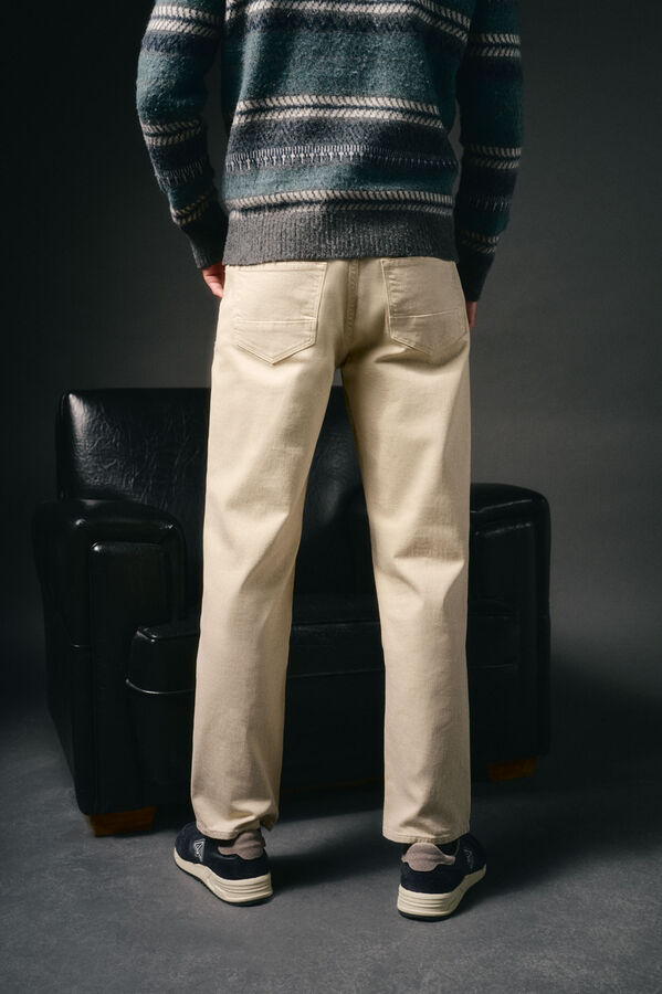 OOTO Cal&ccedil;a jeans straight fit Tostado