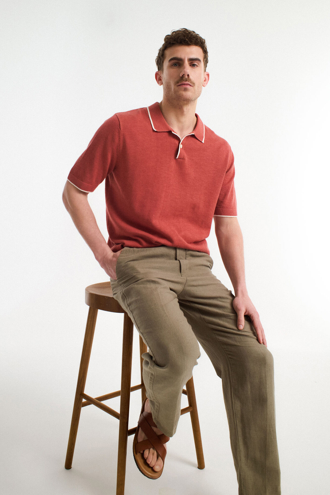 Selected Pantal&oacute;n de lino Relaxed Fit