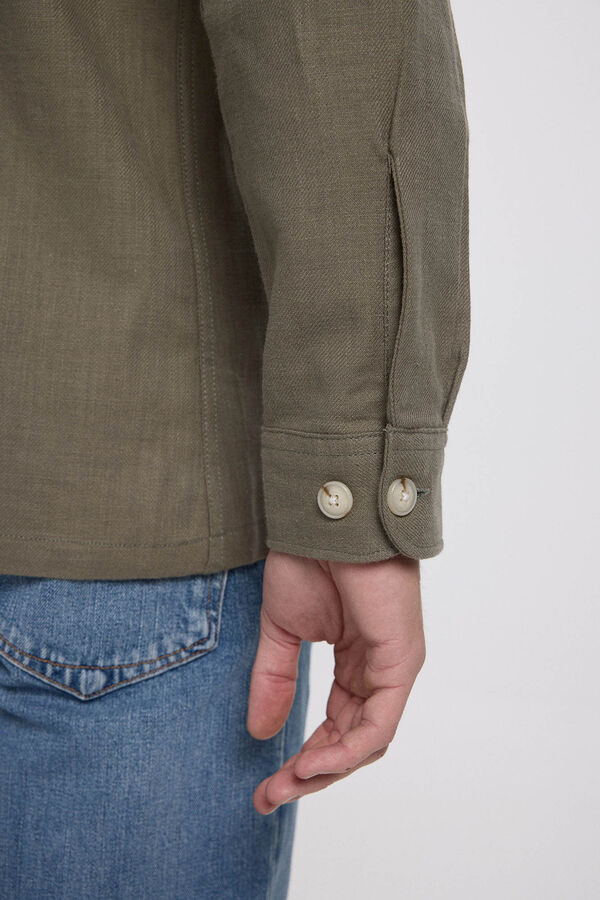 Jack & Jones Sobrecamisa confort fit Kaki