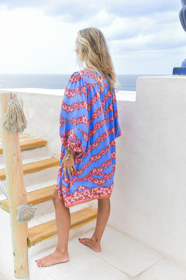 Jaase Vestido curto Adela Multicolorido