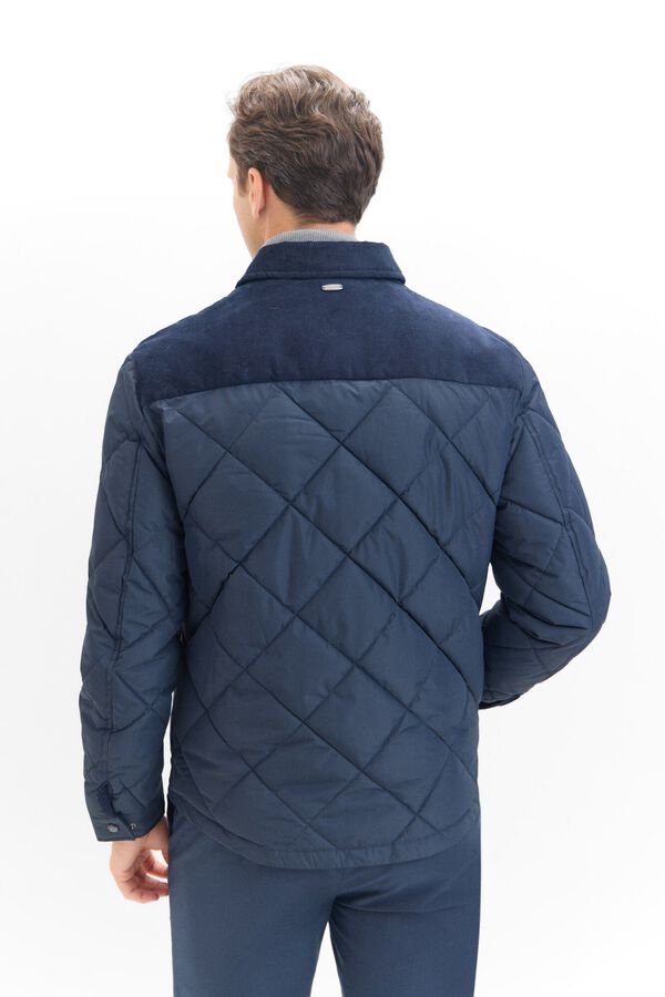 Cortefiel Sobrecamisa acolchoada Azul