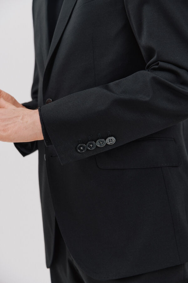 Cortefiel Americana negra slim fit Negro