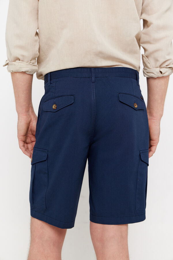 Cortefiel Bermuda cargo Azul marino