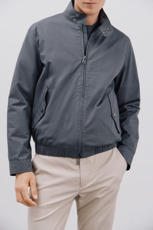 Cortefiel Blus&atilde;o algod&atilde;o Cinzento