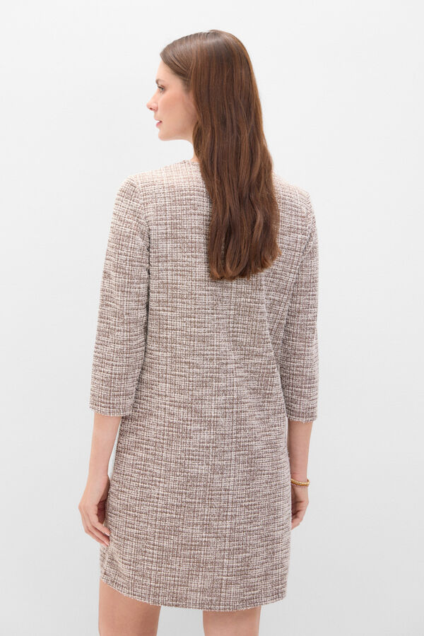 Cortefiel vestido de tweed Cinzento