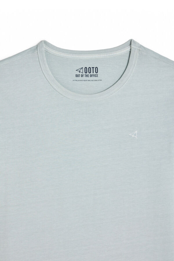 OOTO Camiseta básica con bordado avión OOTO Azul