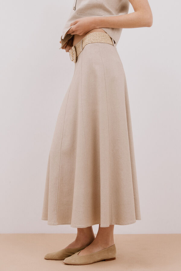 Cortefiel Falda midi capa Arena