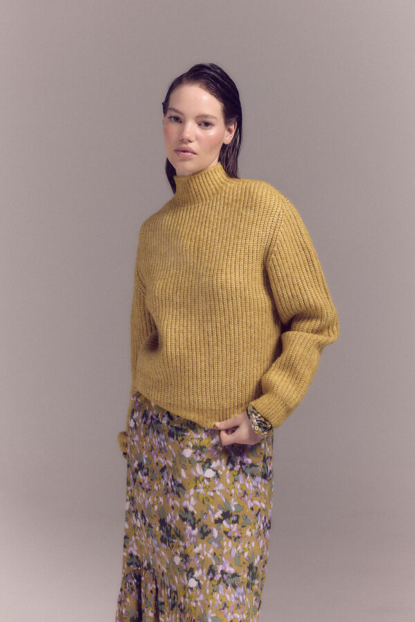 Slowlove Jersey punto perlado Dorado