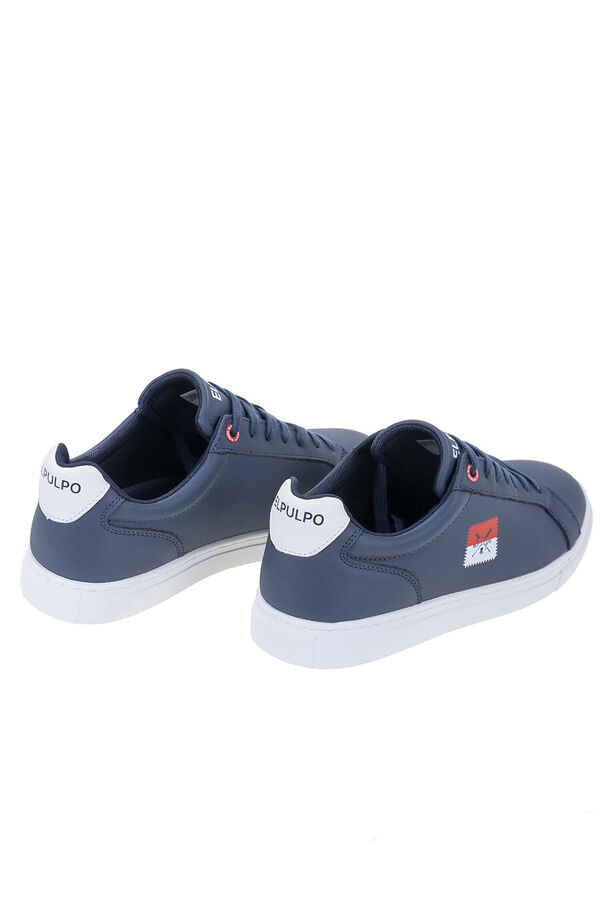 elPulpo Zapatilla casual bandera lateral Azul marino