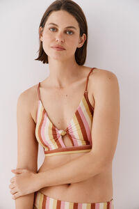 Cortefiel Top de biqu&iacute;ni com n&oacute; listrado