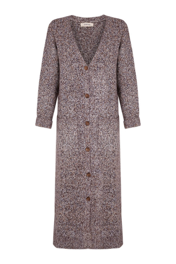 Slowlove Chaqueta punto larga Arena