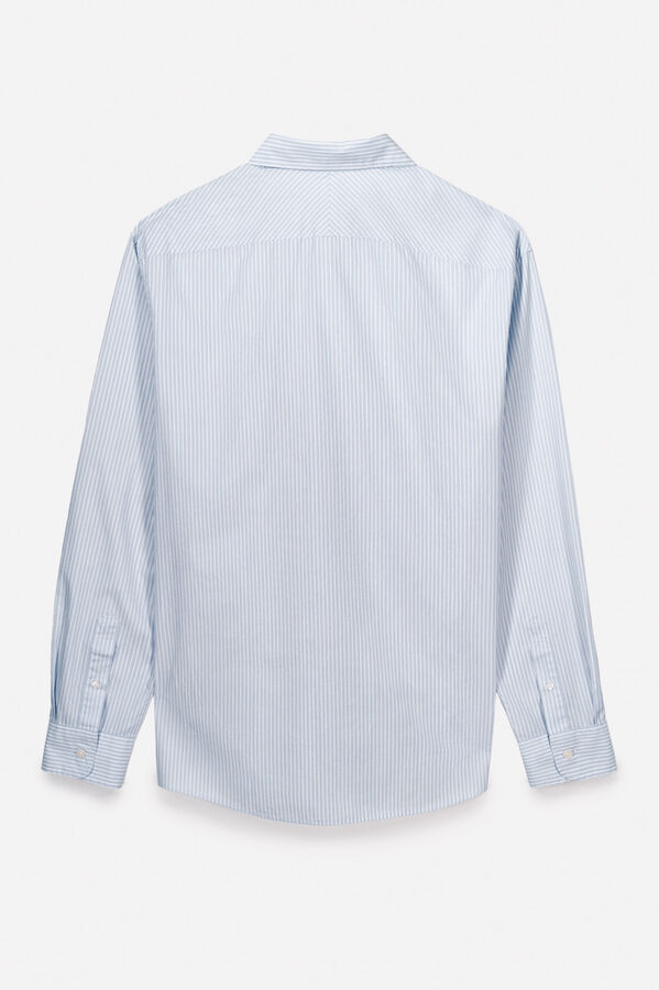 OOTO Camisa popelín manga larga Azul oscuro