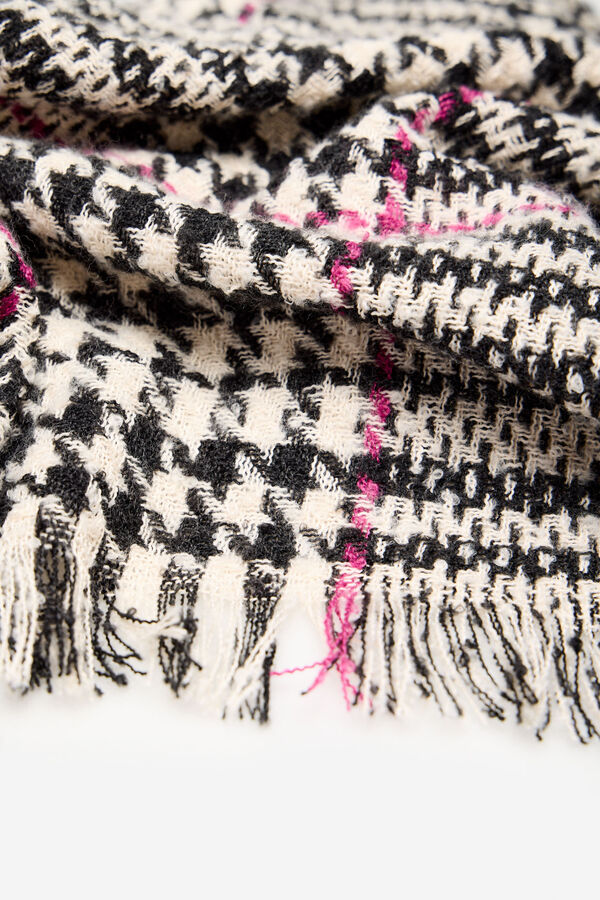 Cortefiel Fular estampado harris Estampado gris