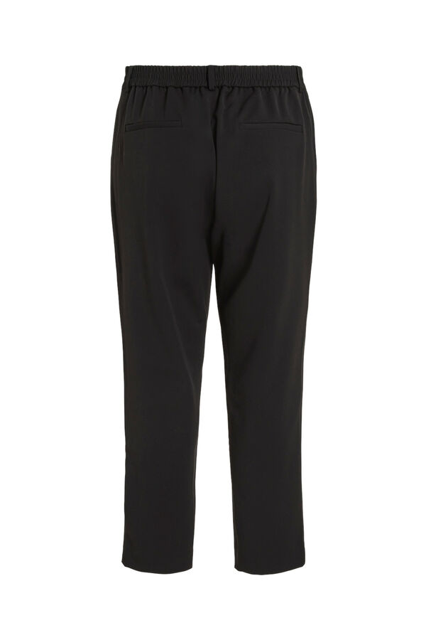 Evoked by Vila Pantal&oacute;n de vestir capri cintura alta curvy Negro