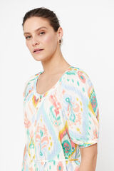 Cortefiel Blusa estampada Impress&atilde;o