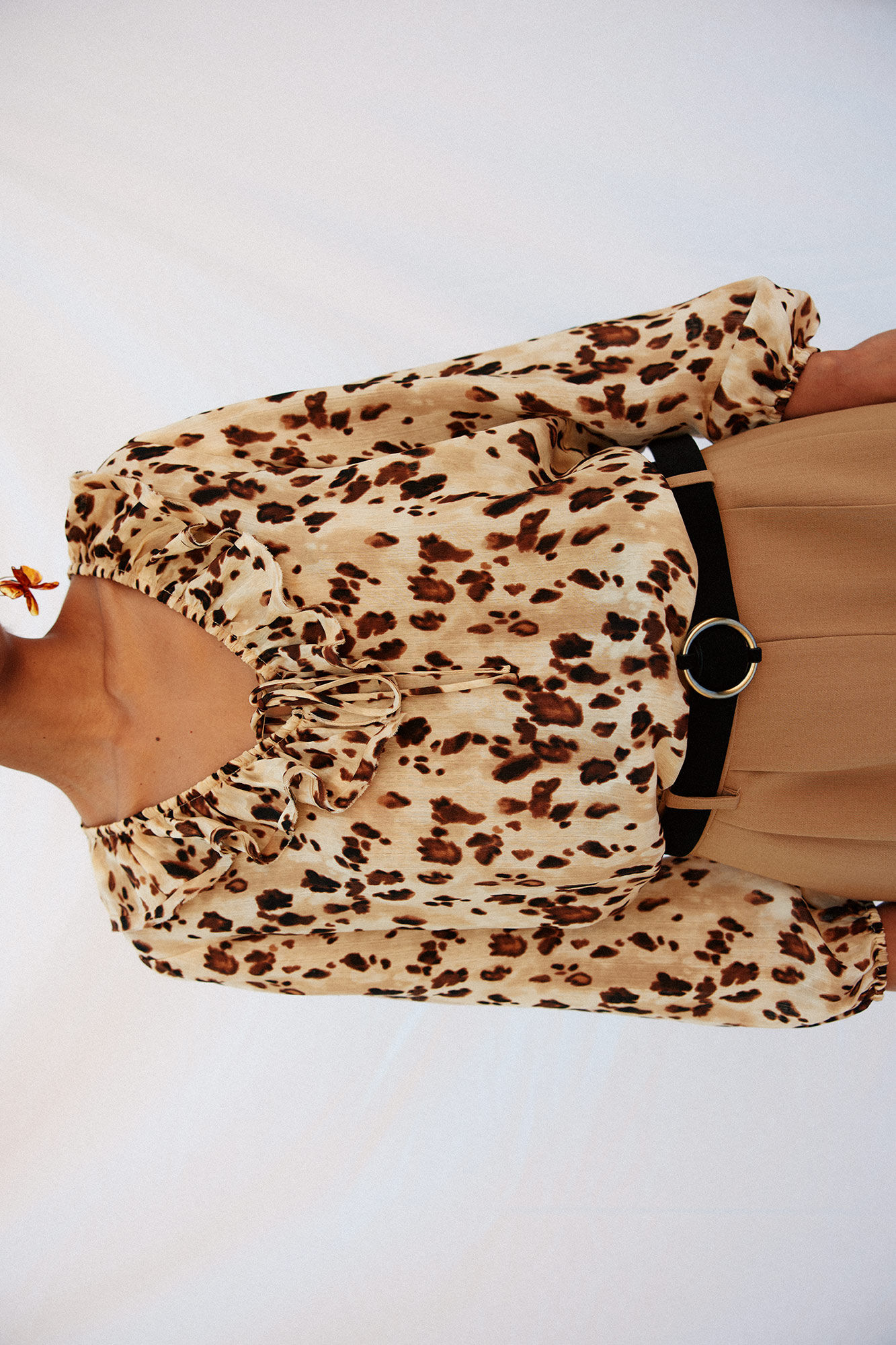 Cortefiel Blusa folhos
