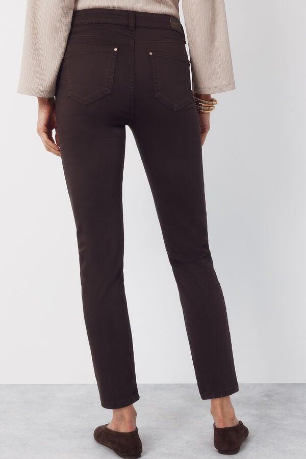 Cortefiel Jeans Sensational Skinny color Castanho