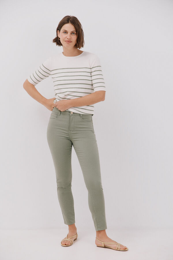 Cortefiel Jeans Sensational slim color Kaki