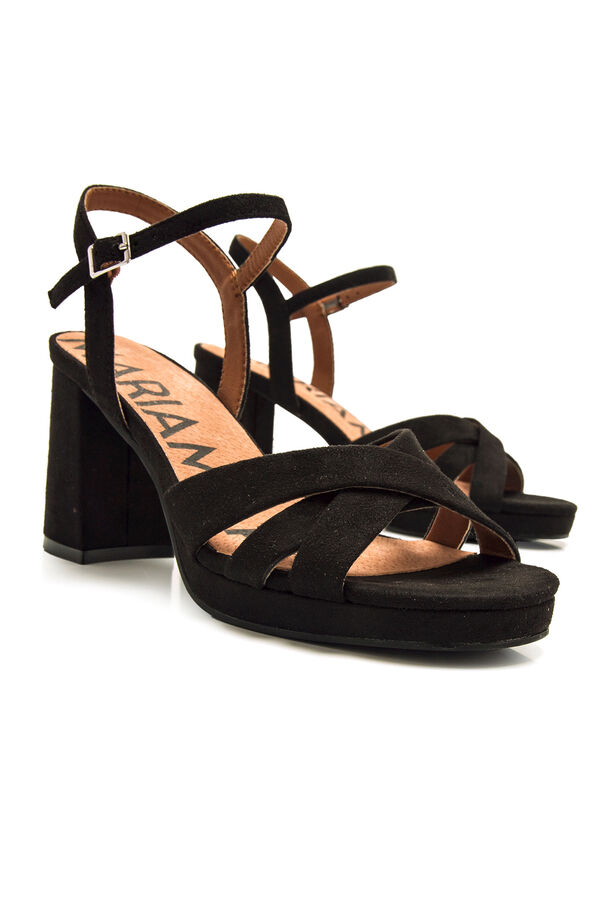 Maria Mare Sand&aacute;lia de salto alto Preto